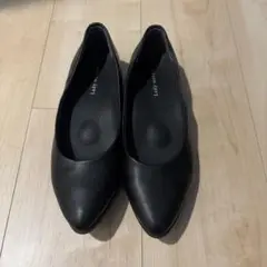 ASICS Lady worker 黒　パンプス　22.5cm