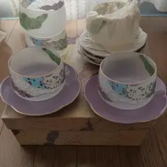 和柄 湯呑み 茶托セット 5客組
