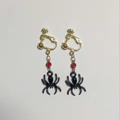 ♢ハンドメイド♢ スパイダー ゴシックイヤリング　Eタイプ