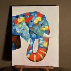 ゴ*ズ様 大村洋二郎 色めくトカゲは後ろを振り返る 油彩画 - メルカリ