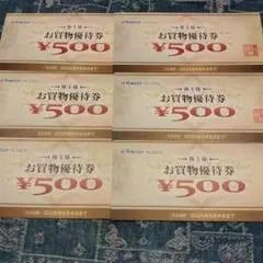 【値下NG】ヤマダ電機 お買物優待券 500円6枚