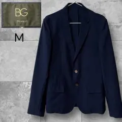 BG メンズ テーラードジャケット ネイビー Mサイズ ライトジャケット 春