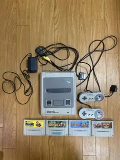 Nintendo スーパーファミコン + コントローラー2個 + ゲーム4本
