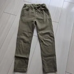カーキ色スリムフィットパンツ 120サイズ