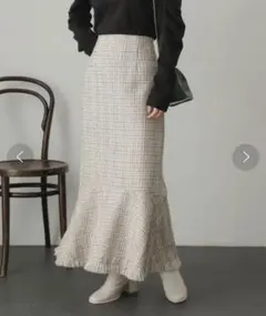 SENSE OF PLACE ツイードマーメイドスカート
