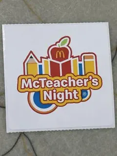 【正規品・レア】USAヴィンテージ マクドナルド 8㎝×8㎝ ステッカー