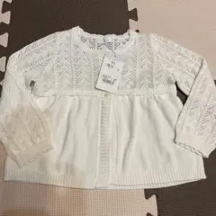 コンビミニ combi mini ニットカーディガン 白 90 新品 発表会
