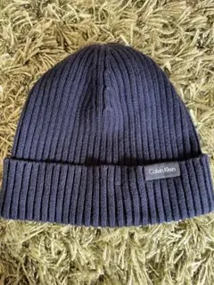 Calvin Klein ネイビー ニット帽