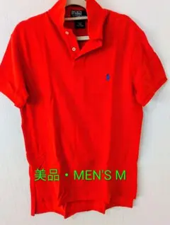 美品 Polo by Ralph Lauren オレンジポロシャツ M