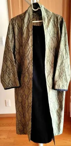 着物リメイク 見せかけはおり風ワンピース