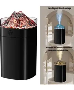 ポータブル空気清浄機 400ml 小型 クールミスト 火山型 加湿器 LEDのサムネイル