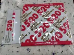 嵐 5×20 Anniversary Tour ハンドタオルとストラップのセット