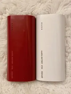 モバイルバッテリー 6500mAh 2つ maxell マクセル