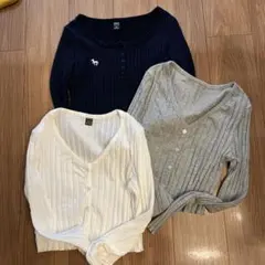 Dazy ショート丈　リブトップス　3枚セット