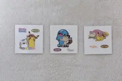 ポケモン シール 2キャラ デザイン 3枚セット