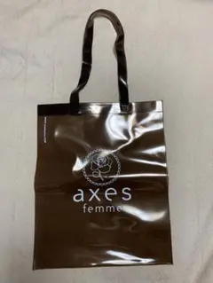 新品☆アクシーズファムのノベルティクリアバッグ（ブラウン）のサムネイル