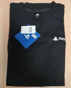 PlayStation 黒 Tシャツ LL ポケット付 プレステ 104〜112