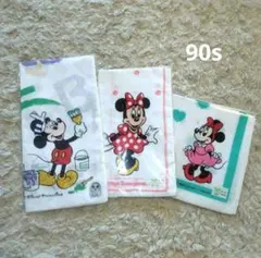 新品★東京ディズニーランド 初期ハンカチセット　Vintage　80s 90s