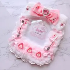 ピンク猫耳 硬質ケース トレカ デコ ケース レースデコ