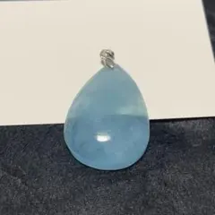 天然石　アクアマリン　ペンダントトップ