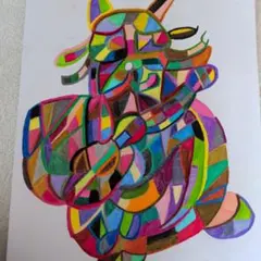 カラフルなネズミの手描きイラスト色鉛筆原作品 カラフルなネズミの手描きイラスト色鉛筆原作品 - メルカリ