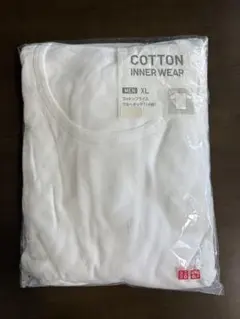 UNIQLO コットンインナーウェア ホワイト　クルーネックシャツXL