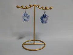 タティングレースのピアス