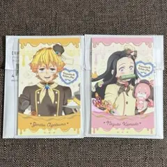 善逸 禰豆子 チョコ風カード 鬼滅の刃 VD WD