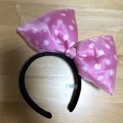 ディズニー カチューシャ ミニー ビッグリボン ピンク