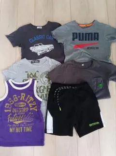 夏服 まとめ売り 130 PUMA OUTDOOR Tシャツ　短パン　6点
