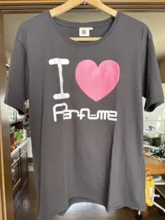 I love Perfume Tシャツ Lサイズ　缶ケース、缶バッジ2個