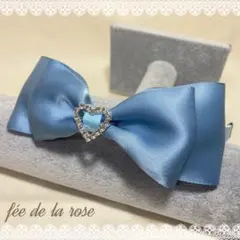 サテンリボンのカチューシャ レース キッズ 姫かわ プリンセス ハンドメイド