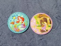 ディズニー刺繍缶バッチ　2個セット