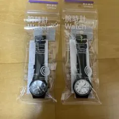 値下げ☆コンビニエンスウェア　腕時計　白黒セット