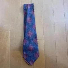 Christian Dior ネクタイ ネイビー 赤 ドット