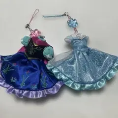 ディズニー　エルサ　アナ　キーチェーン　ディズニーリゾート　アナ雪　ドレス