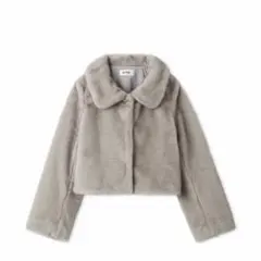 snidel ステンカラーショートファーコート