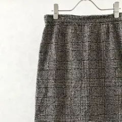 SONIA RYKIEL ひざ丈スカート タイト チェック柄 ウール100%のサムネイル