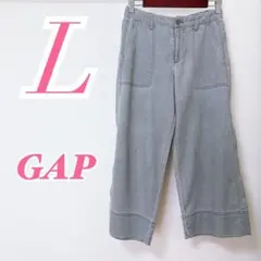 GAP ギャップ デニムパンツ 大人コーデ グレー カジュアル Lのサムネイル