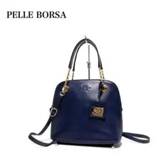 【美品】PELLE BORSA ペレボルサ/チェーンハンドル/ハンドバッグ