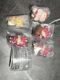赤見かるび つまんでつなげてますこっと ガチャ 5個セット