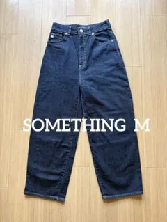 SOMETHING カーヴィ ハイデニムパンツ インディゴブルー Mのサムネイル