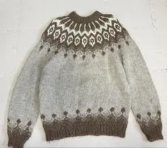 古着屋　ニット　ノルディック柄　レディースセーター