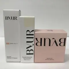 BYUR 化粧下地 日焼け止め ファンデーション3点セット
