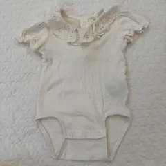 H&M 襟フリル　ロンパース　9-12m