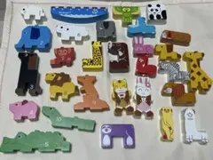 動物顔のブロックセット 知育玩具 ブロック どうぶつブロック ブロック