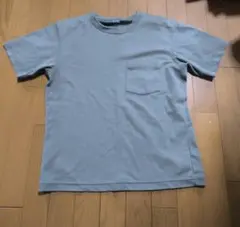 ユニクロ 緑 グリーン 半袖Tシャツ ポケット付き 160cm キッズ 子供