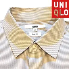 UNIQLO スリムフィット ストライプシャツ M