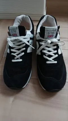 New Balance 576 ブラック/ホワイト スニーカー