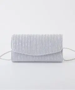 パーティーバッグ 2WAY クラッチバッグ ショルダーバッグ 結婚式 シルバー